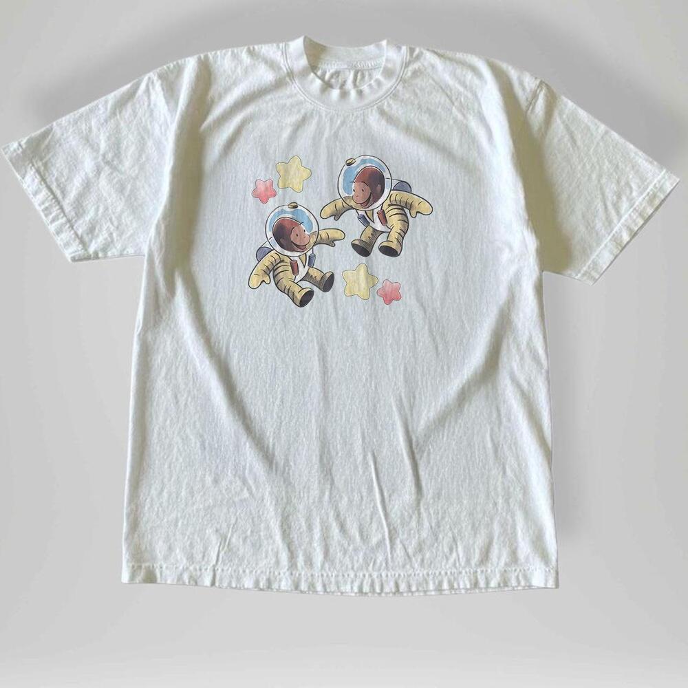 Style Curious George Happy Astronaut T-Shirt